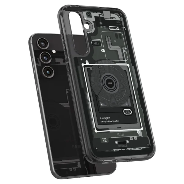 Spigen Ultra Hybrid Case for Samsung Galaxy S23 FE - Dark Gray (Zero One Pattern)eng
