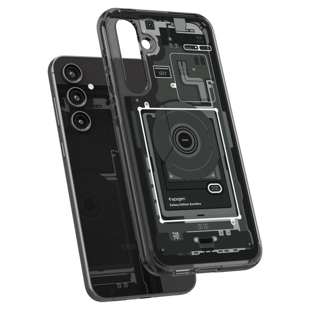 Spigen Ultra Hybrid Case for Samsung Galaxy S23 FE - Dark Gray (Zero One Pattern)eng