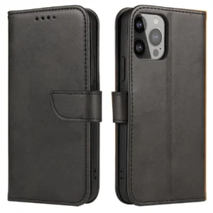 Magnet Case for Samsung S24 Plus with flap and wallet - blackeng