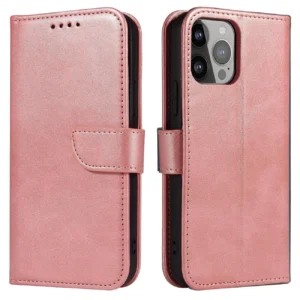 Magnet Case for Samsung S24 Plus with flap and wallet - pinkeng