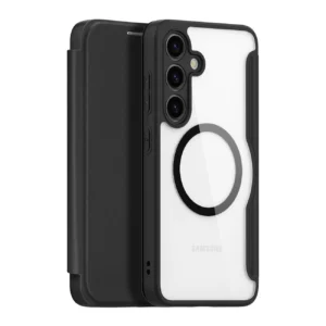 Dux Ducis Skin X Pro case for Samsung S24 with magnetic ring and flap - blackeng