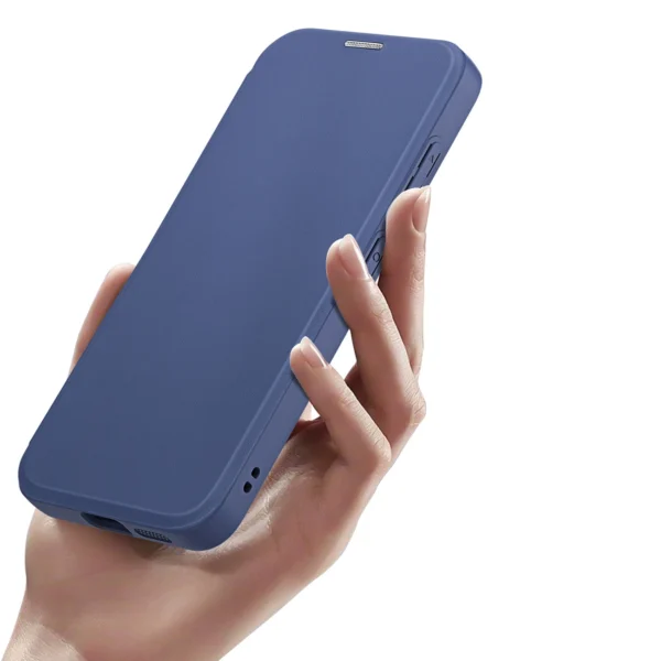 Dux Ducis Skin X Pro case for Samsung S24 with magnetic ring and flap - blueeng