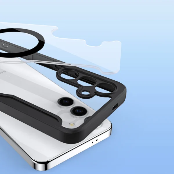 Dux Ducis Skin X Pro case for Samsung S24+ with magnetic ring and flap - blackeng