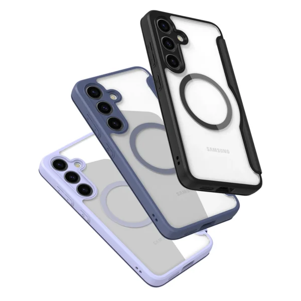 Dux Ducis Skin X Pro case for Samsung S24+ with magnetic ring and flap - blackeng