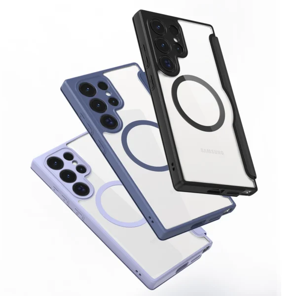 Dux Ducis Skin X Pro case for Samsung S24 Ultra with magnetic ring and flap - blackeng