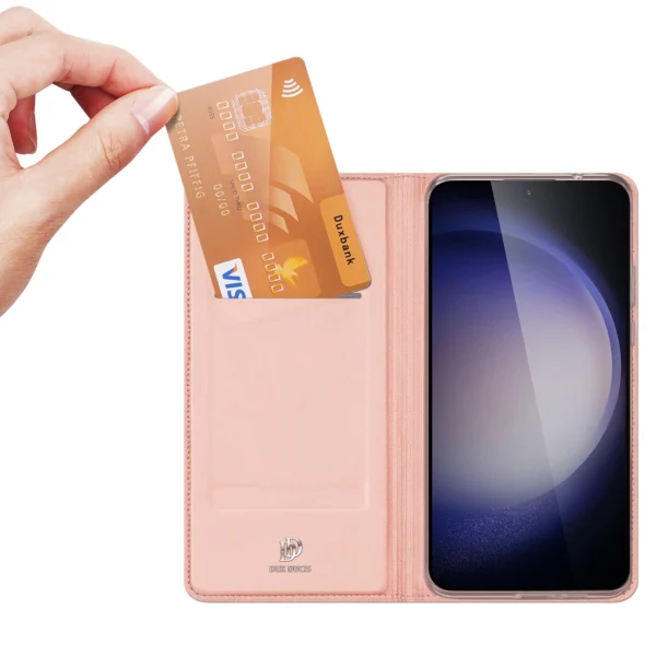 Dux Ducis Skin Pro case for Samsung S24+ with flap - pinkeng