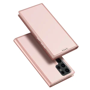 Dux Ducis Skin Pro case for Samsung S24 Ultra with flap - pinkeng