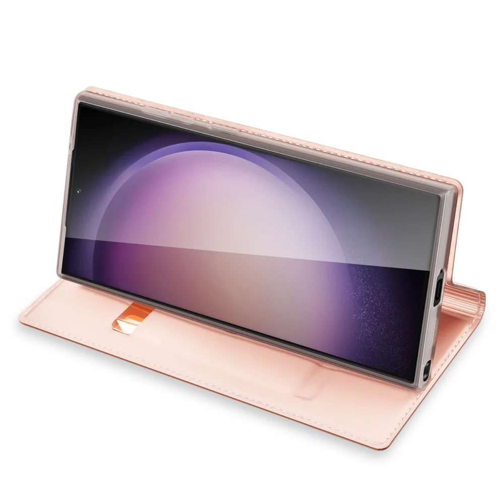 Dux Ducis Skin Pro case for Samsung S24 Ultra with flap - pinkeng