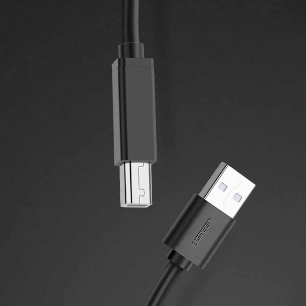 Ugreen US122 USB-B USB-A 2.0 printer cable 10m - blackeng