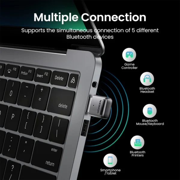 Ugreen CM390 5.0 USB Bluetooth adapter - blackeng