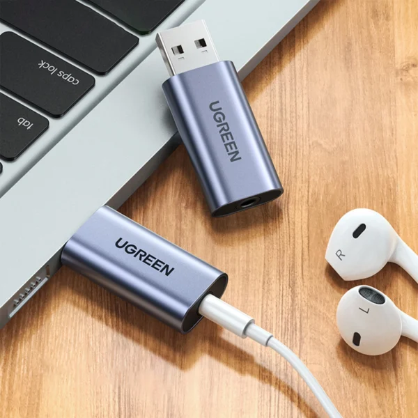 Ugreen CM383 audio adapter - grayeng