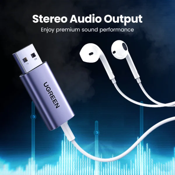 Ugreen CM383 audio adapter - grayeng