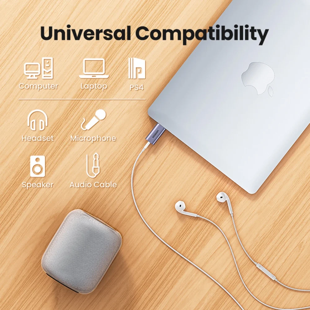 Ugreen CM383 audio adapter - grayeng