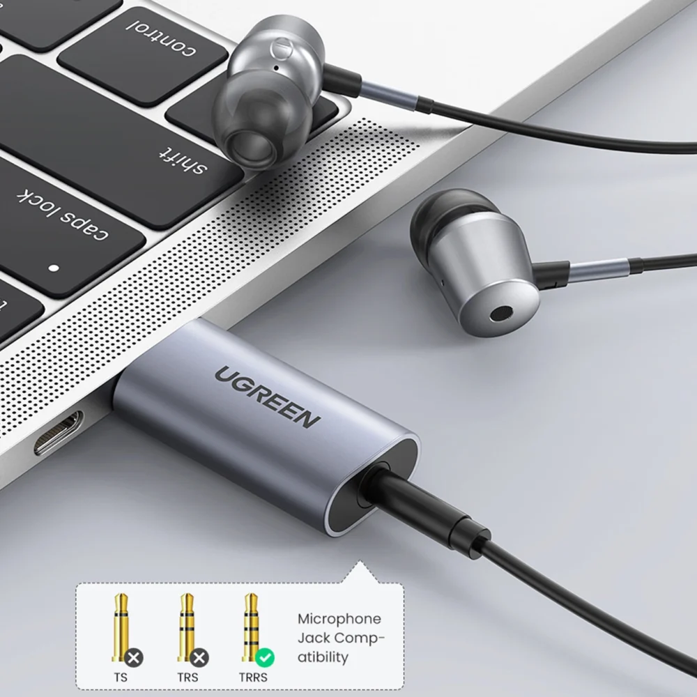 Ugreen CM383 audio adapter - grayeng
