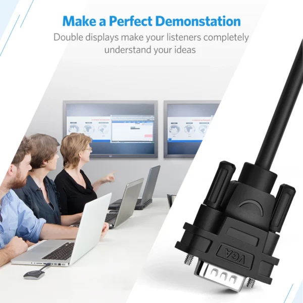 Ugreen 40254 1x2 VGA splitter - blackeng