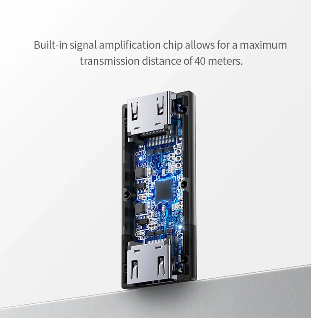 Ugreen CM429 HDMI signal amplifier - blackeng