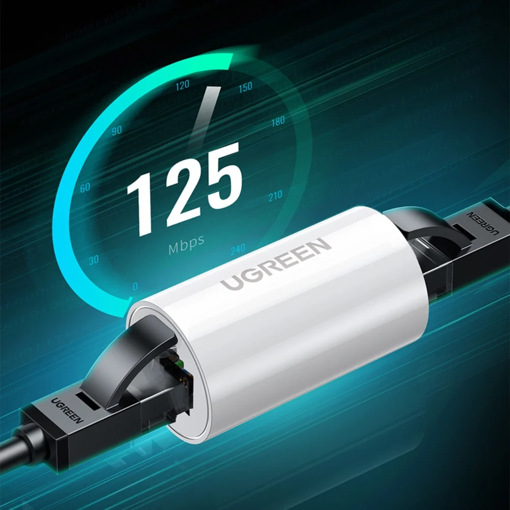NW116 connector for RJ45 Cat. twisted pair network cables. 5e/6 up to 100m 1Gb/s - whiteeng