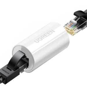 NW116 connector for RJ45 Cat. twisted pair network cables. 5e/6 up to 100m 1Gb/s - whiteeng