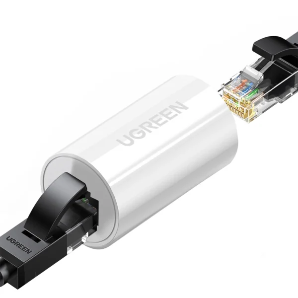 NW116 connector for RJ45 Cat. twisted pair network cables. 5e/6 up to 100m 1Gb/s - whiteeng