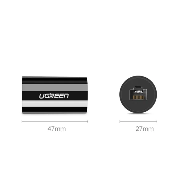 NW116 connector for RJ45 Cat. twisted pair network cables. 5e/6 up to 100m 1Gb/s - blackeng