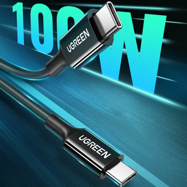 Ugreen US300 USB-C / USB-C 480Mb/s 5A 2m cable - blackeng