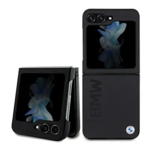 BMW Leather Hot Stamp case for Samsung Galaxy Z Flip 5 - blackeng