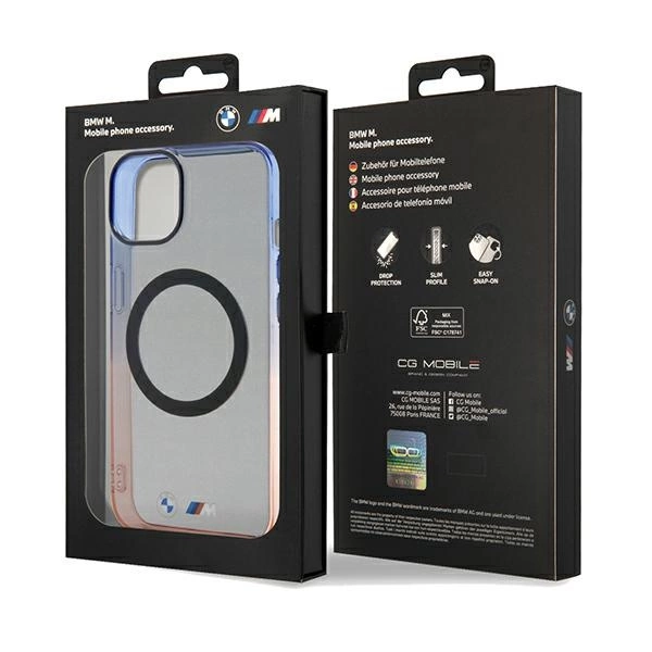 BMW Gradient Bumper MagSafe case for iPhone 15 / 14 / 13 - grayeng