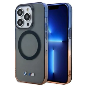 BMW Gradient Bumper MagSafe case for iPhone 15 Pro Max - grayeng