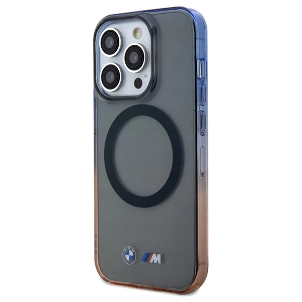 BMW Gradient Bumper MagSafe case for iPhone 15 Pro Max - grayeng