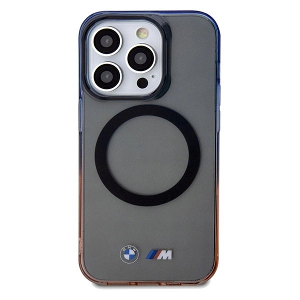 BMW Gradient Bumper MagSafe case for iPhone 15 Pro Max - grayeng