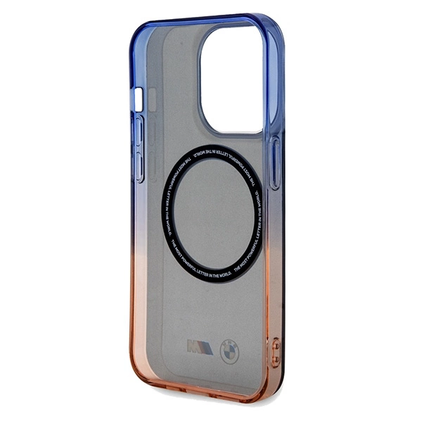 BMW Gradient Bumper MagSafe case for iPhone 15 Pro Max - grayeng