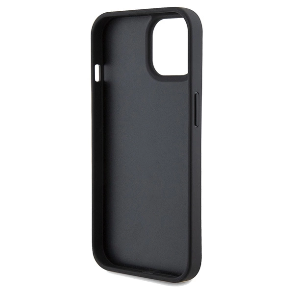 Ferrari Perforated Waves Metal Logo case for iPhone 15 / 14 / 13 - blackeng