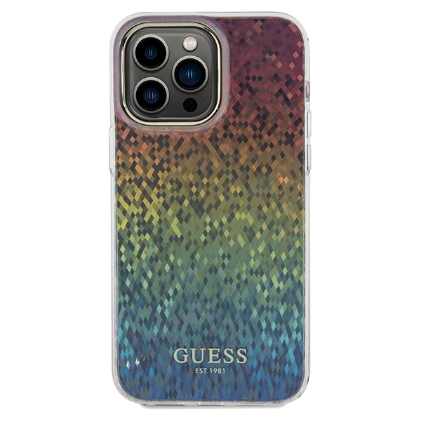 Guess IML Faceted Mirror Disco Iridescent case for iPhone 13 Pro / 13 - multicoloreng