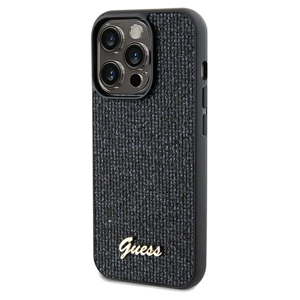 Guess Disco Metal Script case for iPhone 13 Pro Max - blackeng
