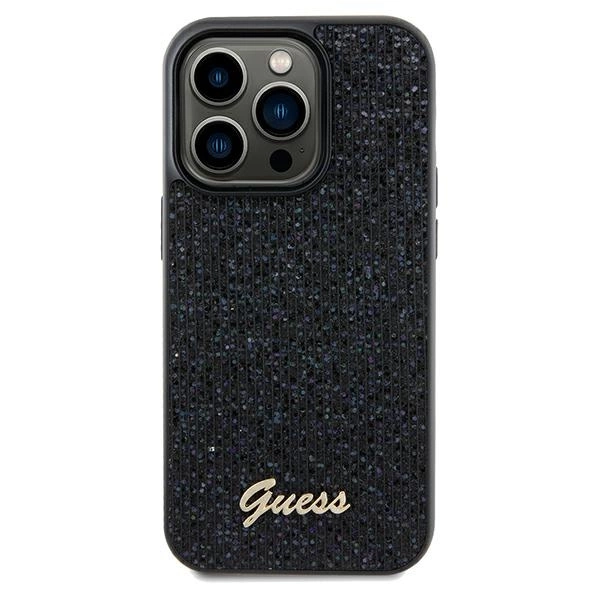 Guess Disco Metal Script case for iPhone 13 Pro Max - blackeng