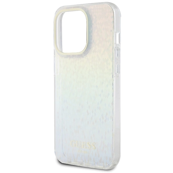 Guess IML Faceted Mirror Disco Iridescent case for iPhone 14 Pro - multicoloredeng