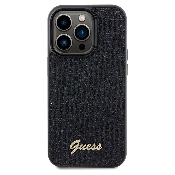 Guess Disco Metal Script case for iPhone 14 Pro - blackeng