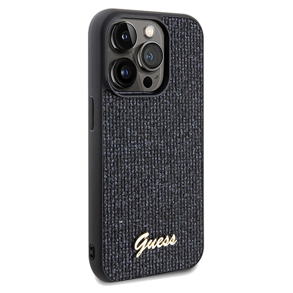 Guess Disco Metal Script case for iPhone 14 Pro - blackeng