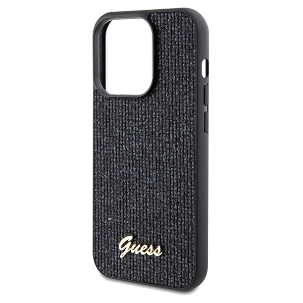 Guess Disco Metal Script case for iPhone 14 Pro - blackeng