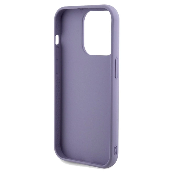 Guess Sequin Script Metal case for iPhone 14 Pro Max - purpleeng