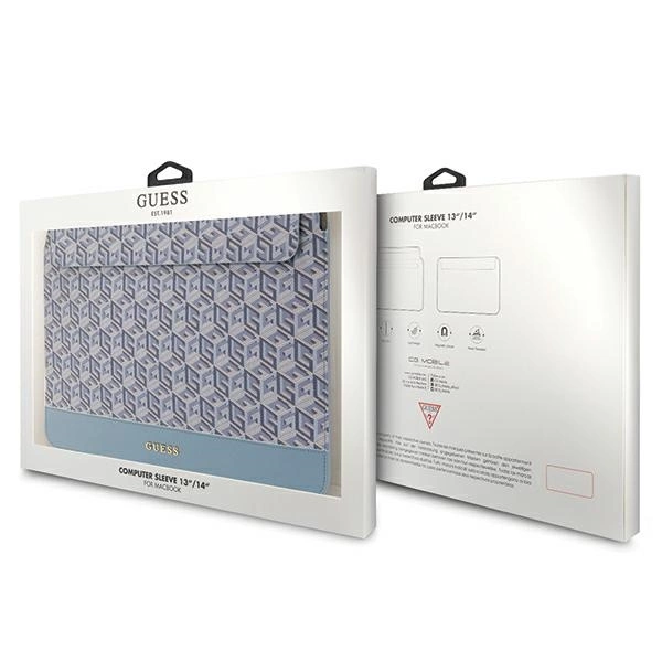 Guess GCube Stripes case for a 14" laptop - blueeng