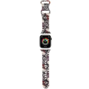 Hello Kitty Silicone Tags Graffiti strap for Apple Watch 38/40/41mm - beigeeng