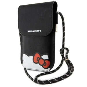 Hello Kitty Leather Hiding Kitty Cord bag - blackeng
