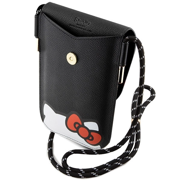 Hello Kitty Leather Hiding Kitty Cord bag - blackeng