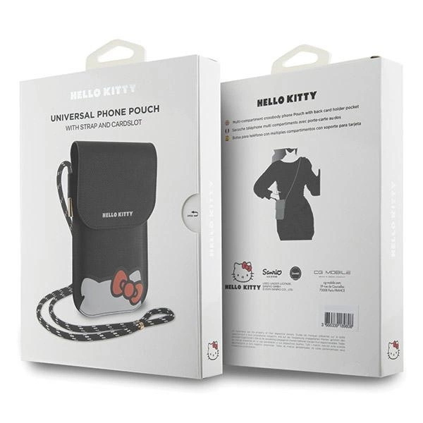 Hello Kitty Leather Hiding Kitty Cord bag - blackeng