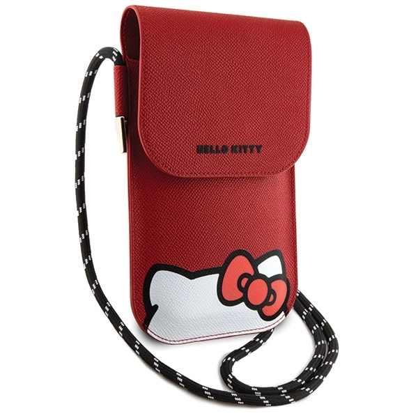 Hello Kitty Leather Hiding Kitty Cord bag - redeng