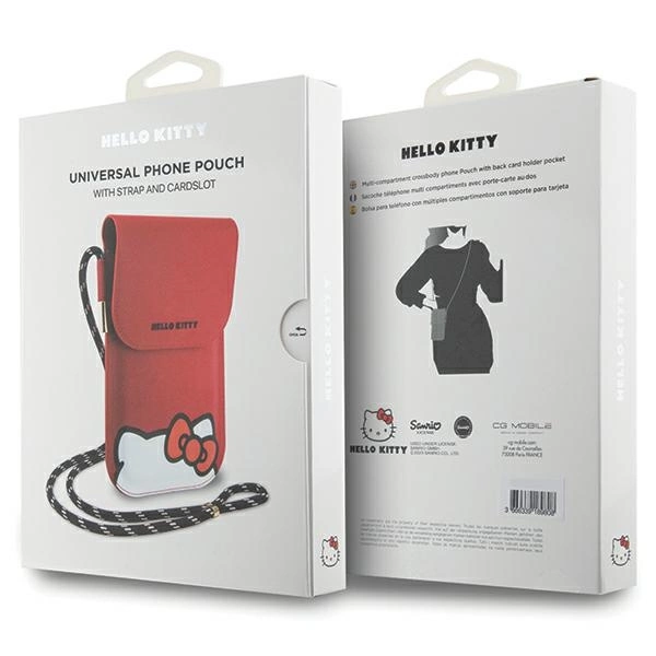 Hello Kitty Leather Hiding Kitty Cord bag - redeng