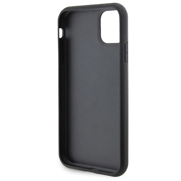 Karl Lagerfeld Gripstand Saffiano Choupette Pins Case for iPhone 11 / Xr - Blackeng