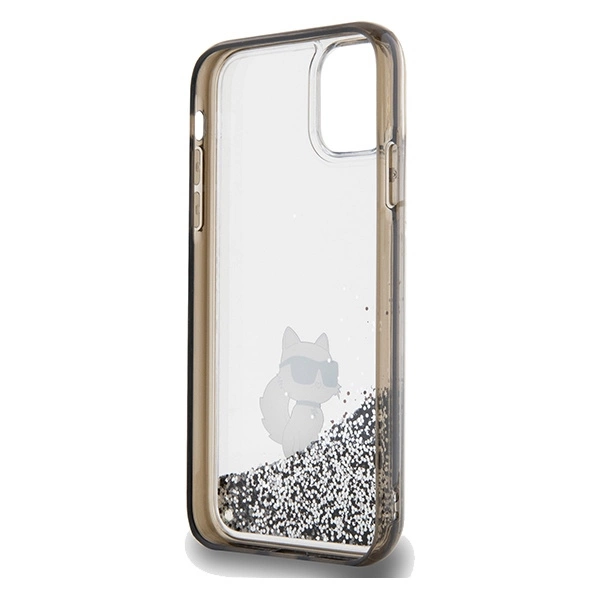 Karl Lagerfeld Liquid Glitter Choupette case for iPhone 11 / Xr - transparenteng