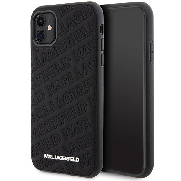 Karl Lagerfeld Quilted K Pattern case for iPhone 11 / Xr - blackeng